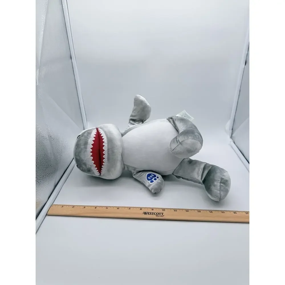 Build A Bear BAB Toothy Gray Shark Plush Stuffed Animal Toy 15